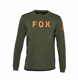FOX Racing Apparel Youth Ranger Drirelease Aviation Long Sleeve Jersey Dark Sage Green
