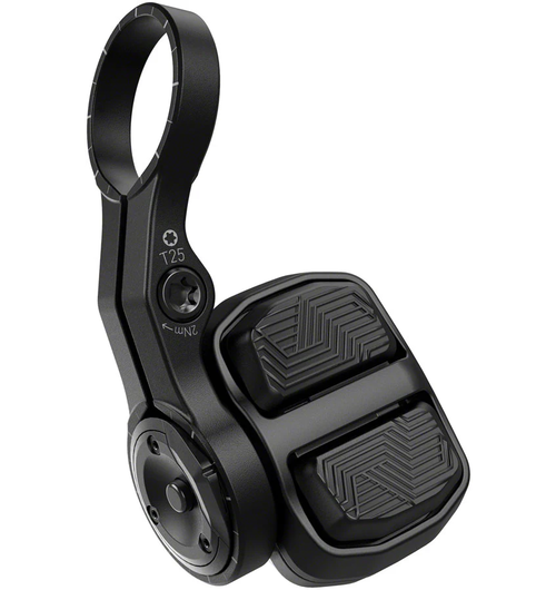 SRAM AXS T-Type POD Electronic Controller D1 - Left or Right Mount, Discrete Clamp, 2-Button, Black