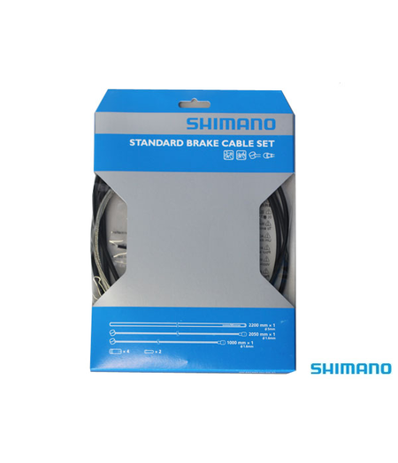 Shimano Brake Cable Set - Road Stainless Black
