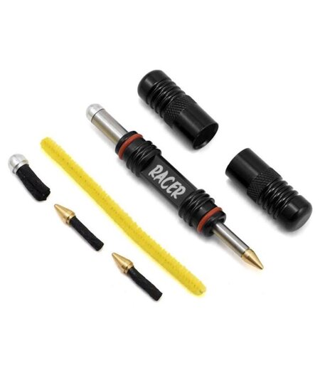 DynaPlug Tubeless Repair Kit - Carbon Racer MTB - Matte Black (with mount)