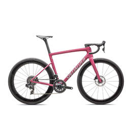 Specialized Tarmac SL8 Pro - SRAM Force AXS - Satin Pink Tint Over Silver Dust / Silver Dust