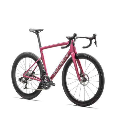 Specialized Tarmac SL8 Pro - SRAM Force AXS - Satin Pink Tint Over Silver Dust / Silver Dust