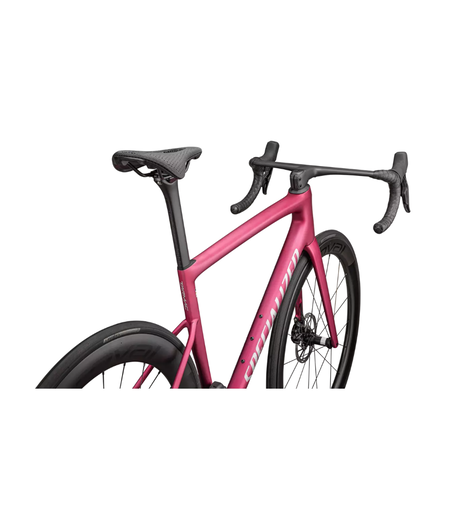 Specialized Tarmac SL8 Pro - SRAM Force AXS - Satin Pink Tint Over Silver Dust / Silver Dust