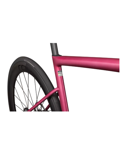Specialized Tarmac SL8 Pro - SRAM Force AXS - Satin Pink Tint Over Silver Dust / Silver Dust