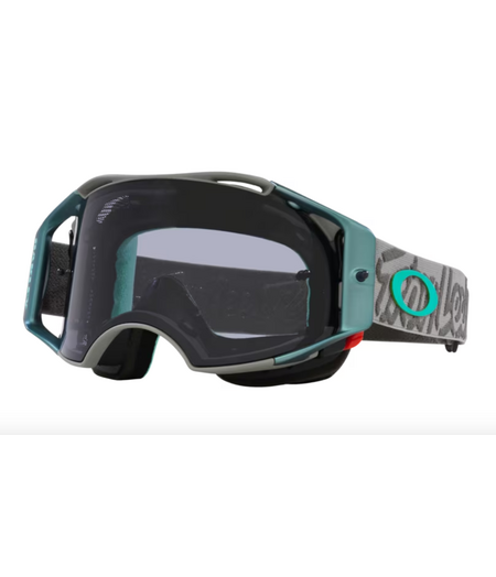 Oakley Airbrake MTB Goggle Troy Lee Designs Tactical Green w/ Light Grey Lens