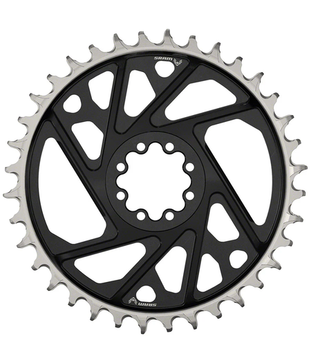 SRAM XX Eagle T-Type Direct Mount Chainring, 12-Speed, 8-Bolt Direct Mount, 3mm Offset, Aluminum, Black, D1