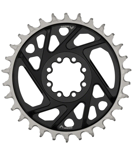 SRAM XX Eagle T-Type Direct Mount Chainring, 12-Speed, 8-Bolt Direct Mount, 3mm Offset, Aluminum, Black, D1