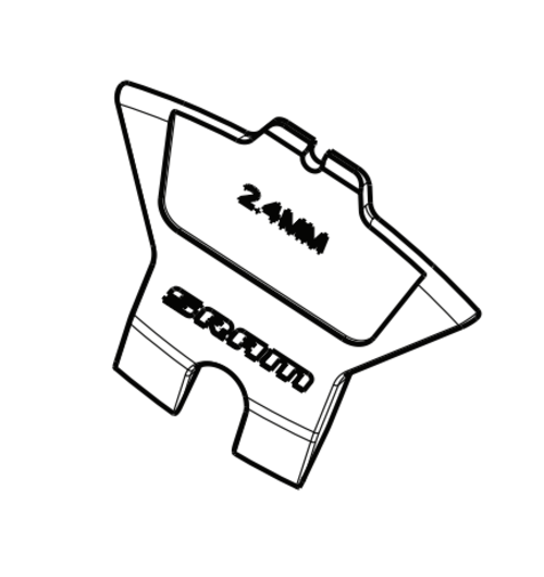 SRAM Disc Brake Pad Spacer - Guide R, RS, RSC, G2 RSC/Ultimate, Level Ultimate Stealth 4-Piston, 2.4mm (black)