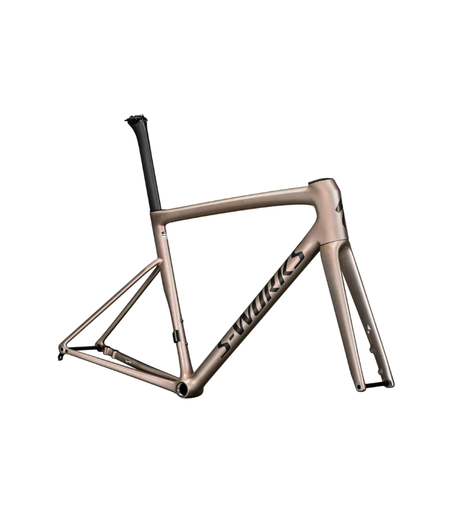 Specialized S-Works Tarmac SL8 Frameset - Gloss Viavi Red Gold Over Silver / Satin Metallic Obsidian