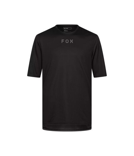 FOX Racing Apparel Mens Ranger Short Sleeve Jersey Wordmark Black