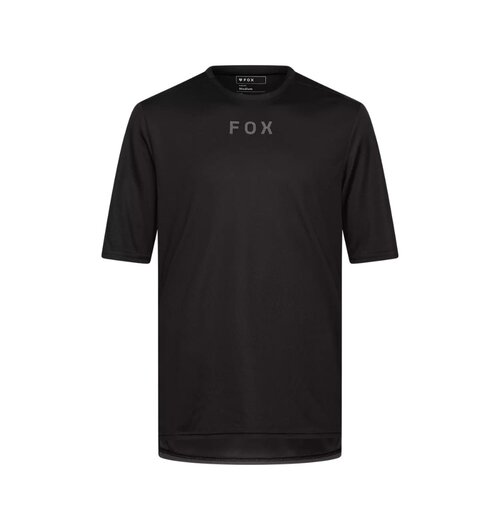 FOX Racing Apparel Mens Ranger Short Sleeve Jersey Wordmark Black