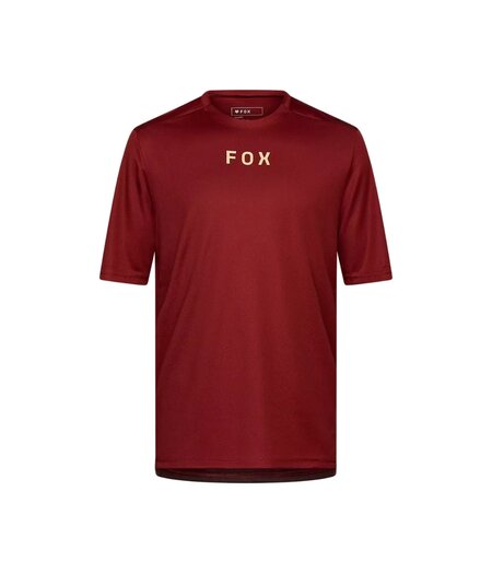 FOX Racing Apparel Mens Ranger Short Sleeve Jersey Wordmark Rust