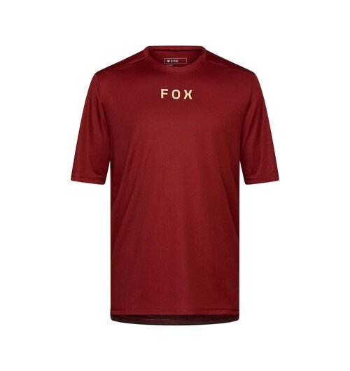 FOX Racing Apparel Mens Ranger Short Sleeve Jersey Wordmark Rust