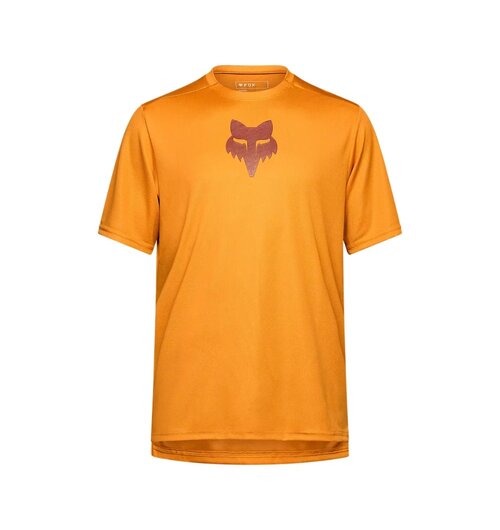 FOX Racing Apparel Mens Ranger Short Sleeve Jersey Fox Head Carmel