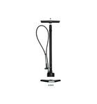 BBB BFP-42 AirSmart Floor Pump Black