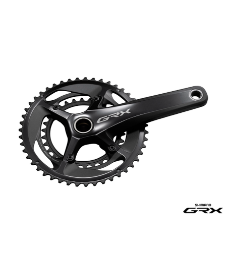 Shimano GRX FC-RX810-2 Crankset - 172.5mm, 11-Speed, 48/31t, 110/80 BCD, Hollowtech II Spindle Interface, Black