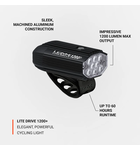 Lezyne Lite Drive 1200+ Front - Powerful LED Bike Light