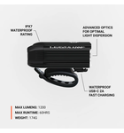 Lezyne Lite Drive 1200+ Front - Powerful LED Bike Light