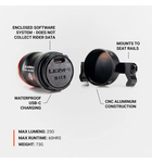 Lezyne Saddle Ai Alert 250+ Lumens Rear Light - Bike Light w/ Smart Brake-Sensing Tech