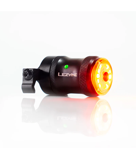 Lezyne Saddle Ai Alert 250+ Lumens Rear Light - Bike Light w/ Smart Brake-Sensing Tech