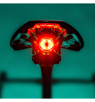 Lezyne Saddle Ai Alert 250+ Lumens Rear Light - Bike Light w/ Smart Brake-Sensing Tech