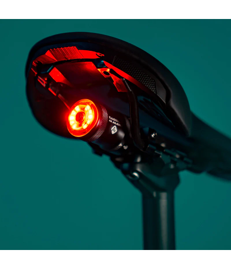 Lezyne Saddle Ai Alert 250+ Lumens Rear Light - Bike Light w/ Smart Brake-Sensing Tech