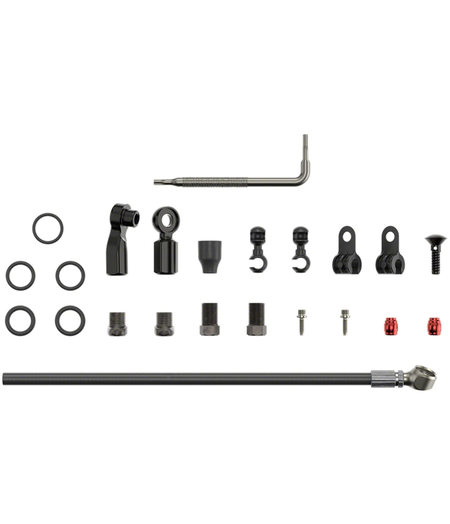 SRAM Disc Brake Hose Kit - Flat Mount, Beveled Banjo, 2000mm