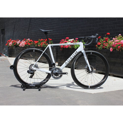 Aurum Bikes Magma Custom Build w/ SRAM Red AXS D1 - Arctic White , Size 54cm