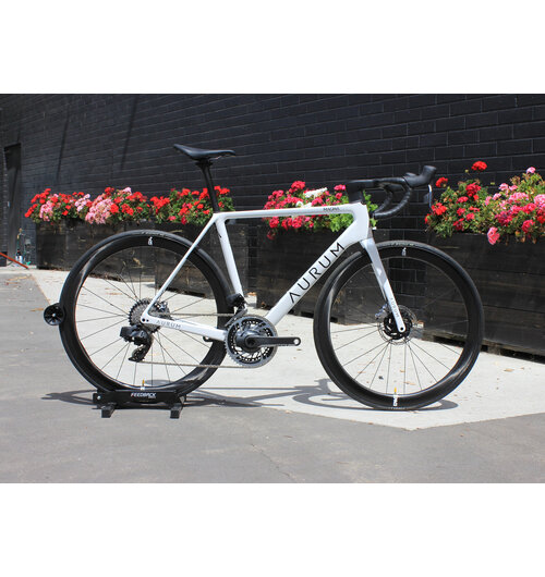 Aurum Bikes Magma Custom Build w/ SRAM Red AXS D1 - Arctic White , Size 54cm