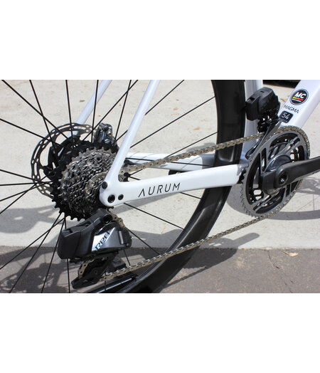 Aurum Bikes Magma Custom Build w/ SRAM Red AXS D1 - Arctic White , Size 54cm