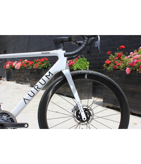 Aurum Bikes Magma Custom Build w/ SRAM Red AXS D1 - Arctic White , Size 54cm