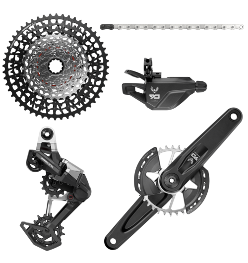 SRAM Eagle 90 DUB Mechanical T-Type Groupset 165mm (Rear Der, Trigger Shifter w/Clamp, Crankset DUB MTB Wide Crank DM 32T)