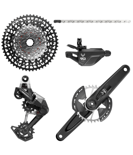 SRAM Eagle 90 DUB Mechanical T-Type Groupset 170mm (Rear Der, Trigger Shifter w/Clamp, Crankset DUB MTB Wide Crank DM 32T)