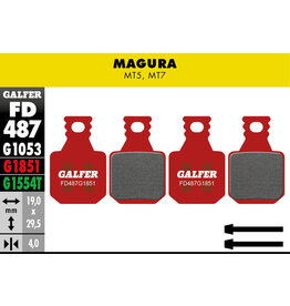 Galfer FD487 Brake Pads ( G1851 Advanced Compound) Magura MT5, MT7 - Pair
