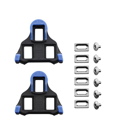 Shimano SM-SH12 SPD-SL Cleat Set - Blue - Front Center Pivot