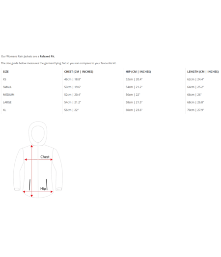 DHaRCO Ladies Rain Jacket Clay size XSMALL only