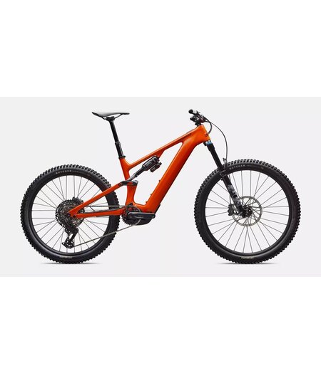 Specialized Turbo Levo 4 Comp - Gloss Orange Tint Over Silver Dust / Dark Navy