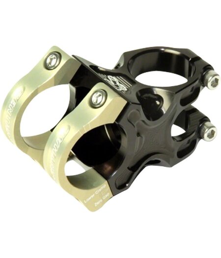 Renthal Apex 35 Stem Black/Gold - 35 Clamp, +/-6° Rise, 1 1/8", Aluminum