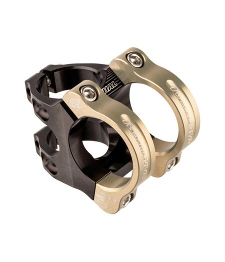 Renthal Apex 35 Stem Black/Gold - 35 Clamp, +/-6° Rise, 1 1/8", Aluminum