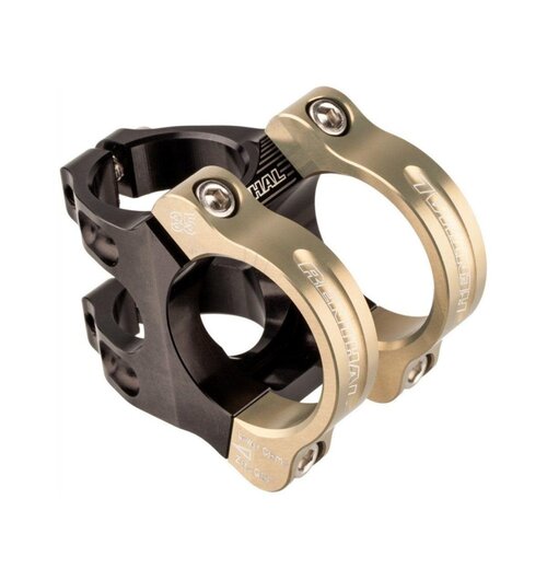 Renthal Apex 35 Stem Black/Gold - 35 Clamp, +/-6° Rise, 1 1/8", Aluminum