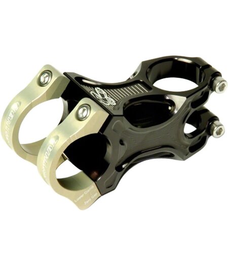 Renthal Apex 35 Stem Black/Gold - 35 Clamp, +/-6° Rise, 1 1/8", Aluminum