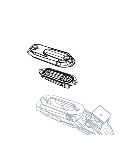 SRAM Disc Brake Lever Reservoir Cap Kit - (includes reservoir cap, bladder and hardware) - CODE R B1/RS/RSC A1