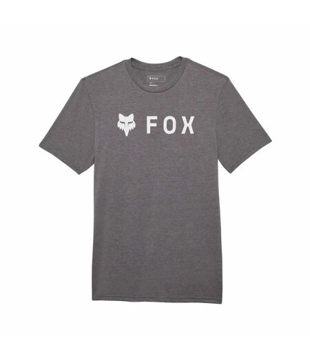 FOX Racing Apparel Mens Absolute Short Sleeve Tech Tee Heather Graphite Grey