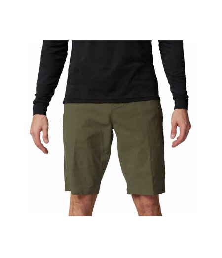 FOX Racing Apparel Mens Ranger Shorts w/ Liner Olive Green