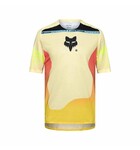 FOX Racing Apparel Mens Flexair Short Sleeve Jersey Elevated Lemonade