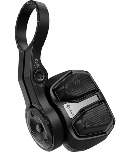 SRAM AXS T-Type POD Ultimate Electronic Controller - Left or Right Mount, Discrete Clamp, 2-Button, Black, D1