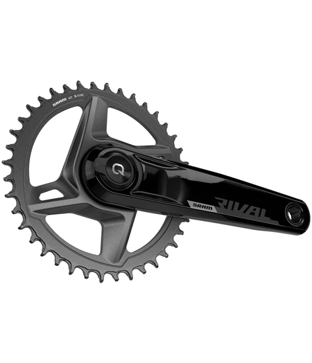 SRAM Rival 1x AXS D1 Quarq Road Power Meter DUB Wide Crankset, 12-Speed, 8-Bolt Direct Mount, 40T