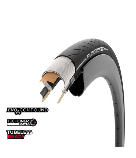 Pirelli P Zero Road TLR Tyre Black