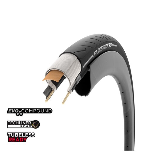 Pirelli P Zero Road TLR Tyre Black