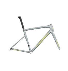 Specialized S-Works Tarmac SL8 Frameset Satin Liquid Silver / Multi-Color Dry Impasto / Gloss Team Yellow Tint